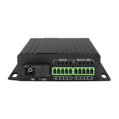 China Industrial RS485 RS422 Serial Media Converter 40KM Single Core Fiber 1310/1550nm for sale