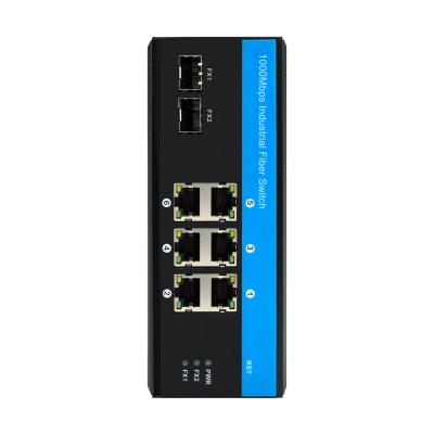 China 8 Gigabit-Anschluss nicht verwalteter Schalter Ethernet-Poe-Schalter DC48V zu verkaufen