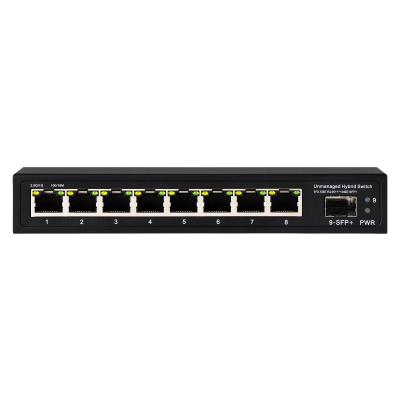 Китай 10G Ethernet Switch Неуправляемый сетевой коммутатор 8*2.5G RJ45+1*10G SFP порты продается