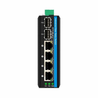 Cina 6 Port Gigiabit non gestito Ethernet Switch Din switch di rete DC12V/24V Input in vendita