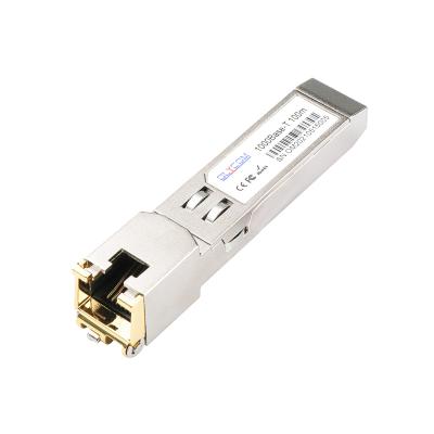 Китай Приемопередатчик 100m модуля 10/100/1000BASE-T RJ45 SFP над Pluggable кабеля Cat5 UTP горячее продается