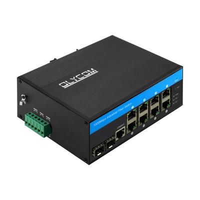 China Interruptor de red industrial de 10 puertos Gigabit Ethernet administrado por la web IM-FS280GW en venta