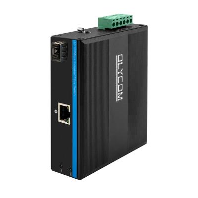 Chine Convertisseur industriel rapide SFP de médias d'Ethernet de 48VDC 100Mbps à Rj45 avec IEEE802.3Af/At à vendre