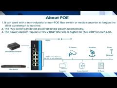 IEEE802.3Af/At Manageable Switch Poe 8 Port