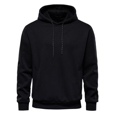 China Autumn And Winter New Style Men's Thick Cotton Sweater Casual Solid Color Sports Hoodie Men's Anti-wrinkle for sale