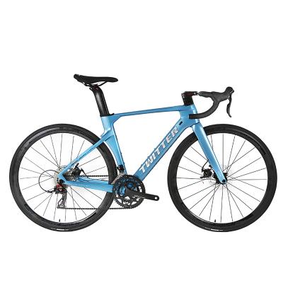 China ENV latest R10 700C tech 2021 carbon fiber road bike 12*142mm axle disc brake TWITTER carbon fiber road bike for sale