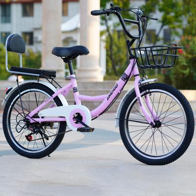 China Factory direct carbon fiber 20/24 inch variable speed bicycle male and female traffic female adult princess student bicycle commuter bicycle for sale