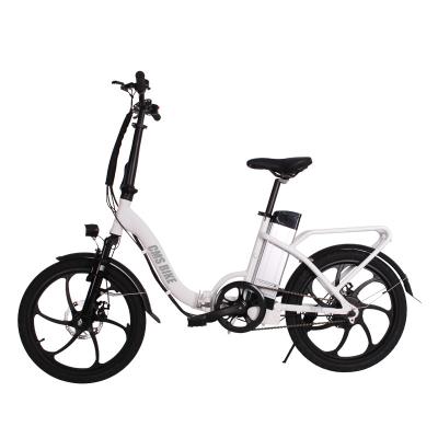 China Aluminum alloy factory wholesale folding electric bicycle adult lightweight electric bicycle 20 inch electric bicycle for sale