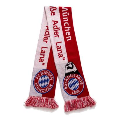 China Custom Logo Sports Team Fans Cheering Club Football Fashion Wear Promotion Scarf for sale