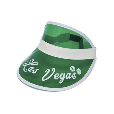 China Comfortable Fit Cheap Custom Printed Transparent Logo PVC Sun Visor Hat And Visor Cap for sale