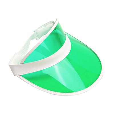 China Custom Comfortable Fit Wholesale Cheap UV Protection PVC Sun Visor Cap Plastic Hat And Plastic Sun Visor for sale