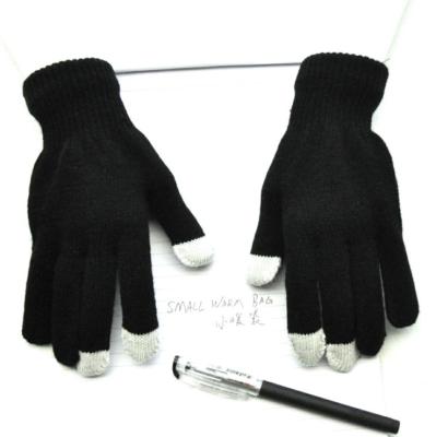 China Promotional Custom Logo Acrylic Winter Warm Touch Screen Gloves for sale