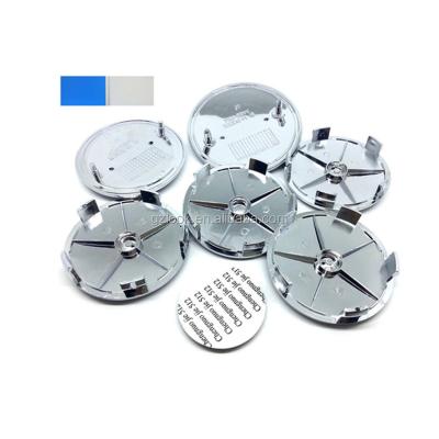 China Eco-friendly Car Front Rear Cover Center Caps Steering Wheel Badge Symbol Carbon Fiber Blue White Interiors (7pcs) For BMW 82mm 73mm 68mm 45mm for sale