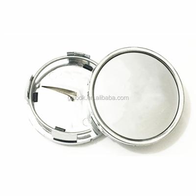 China 60mm Chrome Car Wheel Center Cover Wheel Hub Cap Eco-friendly Silver Rim Emblem Logo Fit For Citroen for sale