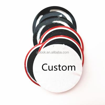 China Eco-friendly Customize Car Wheel Center Cover Stickers Aluminum Symbol 45mm 56mm 60mm 65mm 74mm 75mm 82mm Custom Wheel Sticker for sale