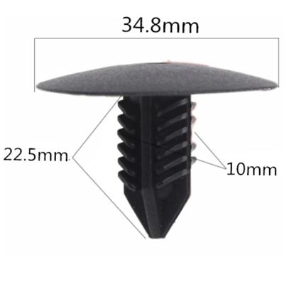 China Eco-friendly Black Car Fastener Clips Fixed Auto Ceiling Rivet Trunk Cover Clip For Benz for sale