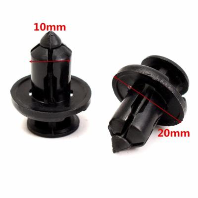 China Eco-friendly Hole Universal Auto Bumper Fender 10mm Rivets Plastic Fasteners Screw Car Fastener Clips for sale