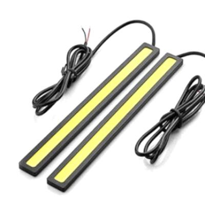 China TAXI Signal Light 17cm Car Led Light Guide Strip COB Daytime Running External Lights DRL Waterproof Auto Led Lamp 12V for sale