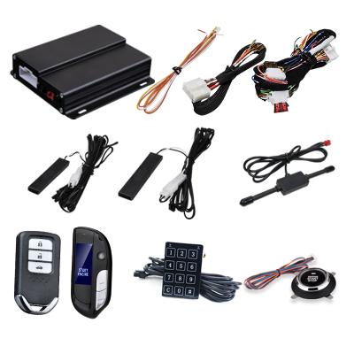 China Auto Lock Unlock 12V Push Button Switch Engine Start Button Starter Alarm Pke LCD Display Touch Screen Auto Key For Honda for sale