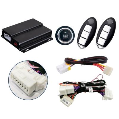 China Game Model CANBUS PKE Remote Start And Push Button Plug Start Stop With Alarm For Nissan Navara for sale