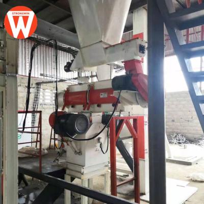 China Factory New Machine Tech 1-2t/h Automatic Animal Feed Pellet Production Line With CE for sale