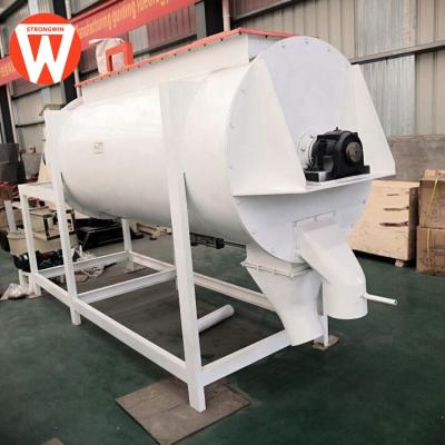 China Make Zhengzhou Strongwin Poultry Animal Feed 1 Ton SHW Series Single Shaft Ribbon Feed Mixer For Chicken for sale