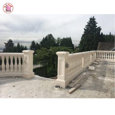 China Solid Lime Column Pillar Window Surrounding Round Column Cladding Lime Column Pillar for sale