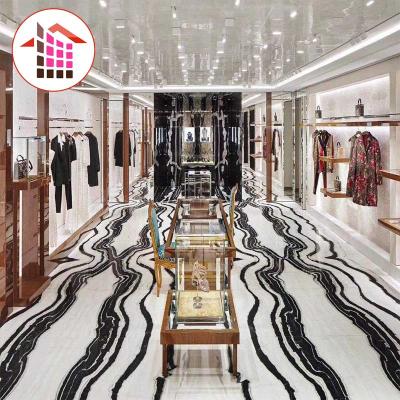 China Modern Panda White Marble Stone Tiles and 24x24 Marble Stone for Flooring Panda White Marble for sale