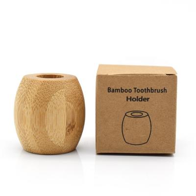 China Sustainable Custom Bamboo Toothbrush Holder Tools Accessories Eco Friendly Toothbrush Holder For Bathroom for sale