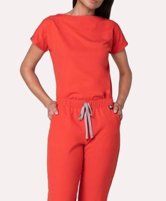 China New Fashionable Design Colors Hospital Uniforms Breathable Medical Scrubs Clinic Uniform Cloth For Women for sale