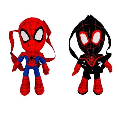 China New Cotton Spider-Man Plush Backpack Toys Anime Spiderman Movie Toys Dolls Christmas Gifts For Children Wholesale for sale