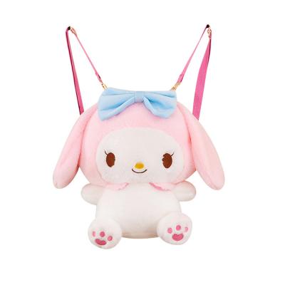 China Large Cotton Backpack Small Plush Toy Bag Kuromi Melody Cinnamon Dog Wholesale for sale