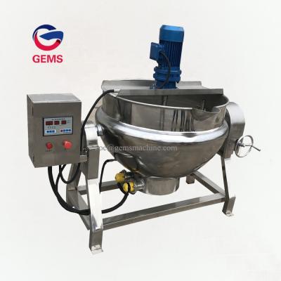 China Dairy Factory Gas Jacket Kettle Pot Herbal Liquid Boiling Stirring Chinese Medicine Mixing and Boiling Machine for sale