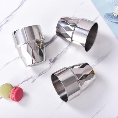 China Sustainable Advanced Double Layer Stainless Steel Beer 300ml Household Reunion Espresso Cup Portable Mug for sale