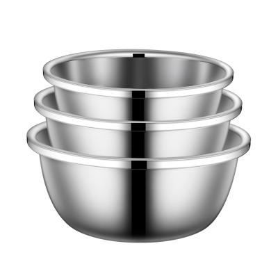 China Sustainable Top Selling Large Universal Stainless Steel Kitchen Bowl Set For Hotel / Restauran for sale