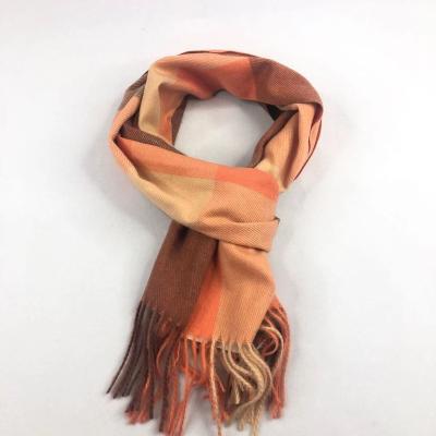 China Classic Custom Cashmere Infinity Scarf Knitted Long Shawl Tassel New For Ladies for sale