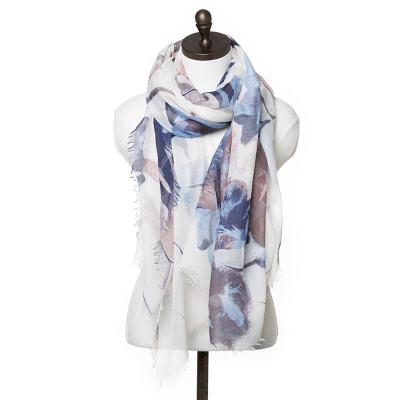 China Beautiful Classic Service Luxury Wholesale China OEM 100% Polyester Printed Neck Scarf For Women for sale