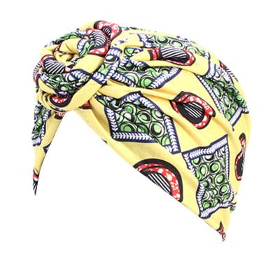 China DecorateÂ   2021 Latest Fashion Flower Headwrap African Knotted Islamic Muslim Muslim Hijab Turban for sale