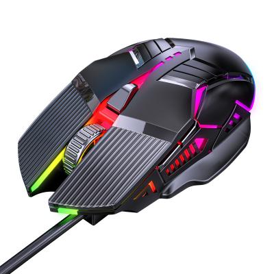 China Hot Sale High DPI Factory Direct Sale FC-1970 Gaming Mouse Desktop Mouse Logo Rgb Light Custom Gaming Mouse On Line for sale