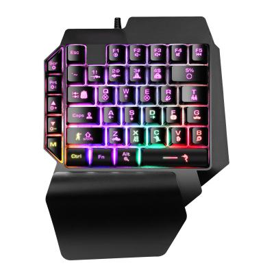 China Anti-ghosting China Supplier Gaming Keyboard RGB 39Keys Single One-hand Mini Keyboard Gaming Keyboard For Mobile Phone Computer for sale