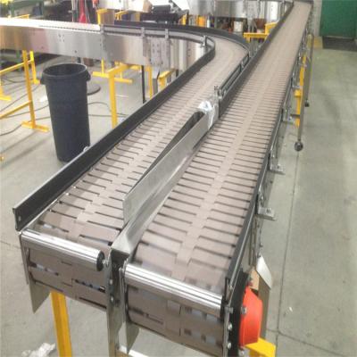 Chine Custom Table Top Chain Conveyor chain slat conveyor for Beverage Industry à vendre