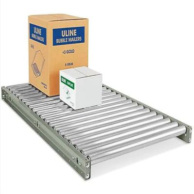 China Heavy Duty Roller Conveyor Stainless Steel Roller Conveyor For Carton Box Warehouse Logistics en venta