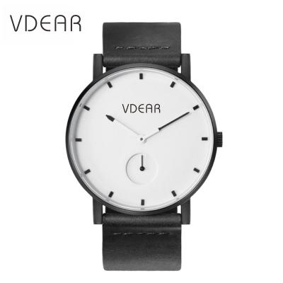 China Day/Date Customized Own Brand Watches Classic Leather Mens Wrist Quartz Watch Case Stainless Steel for sale