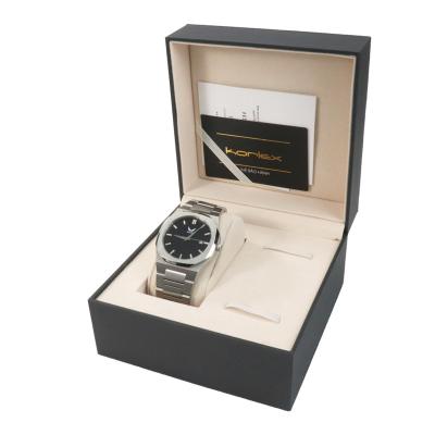 China Luxury Custom Enamel Logo Extra Band Strap Cardboard Paper Watch Gift Box For Watch for sale