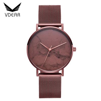 China 2019 High Quality Water Resistant 38mm Women's Watch Simple Design Coffee Seashell Watch for sale