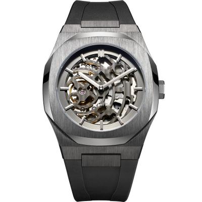 China Automatic Brand Luxury Men's Wrist Mens Watches Day/Date OEM Logo Stainless Steel Skeleton Mechanical Watch for sale