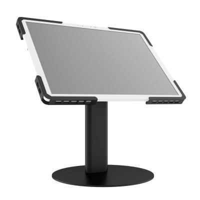 China Stable Metal Tablet Holder Stand With Adjustable Fence Tablet Desk Stand 7-10.1 Inch One Tablet Holder for sale