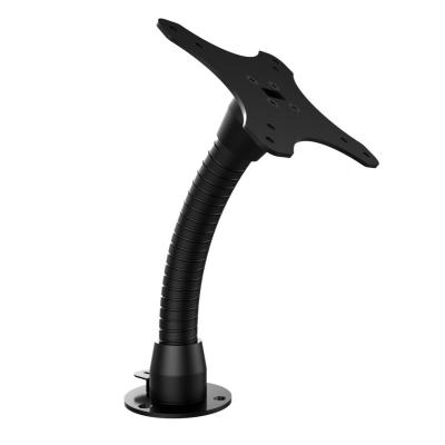 China Management Anti-theft Desktop Gooseneck Cable Metal Tablet Mount Charging Stand for sale