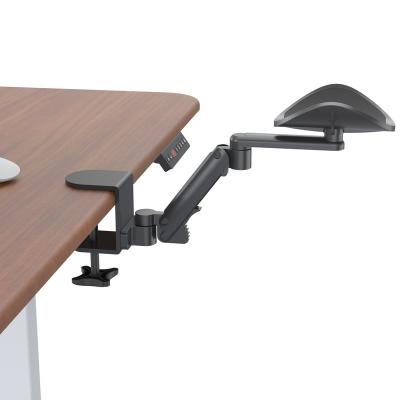 China Adjustable Height (Waist) Adjustment Clamp On Computer Desk Arm Rest Arm Stand for sale