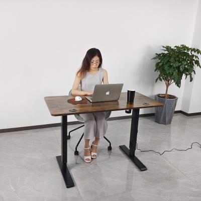 China (Height) Adjustable Electric Adjustable Lift Through Standing Desk for Office for sale